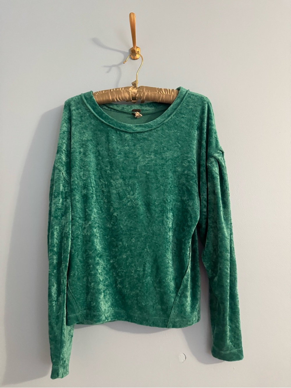 We the free- free people velvet longsleeve blouse size XS